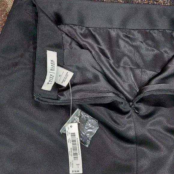 White House Black Market Cocktail Rhinestone Pencil Skirt Sz 0 Designer Fit - Picture 6 of 9